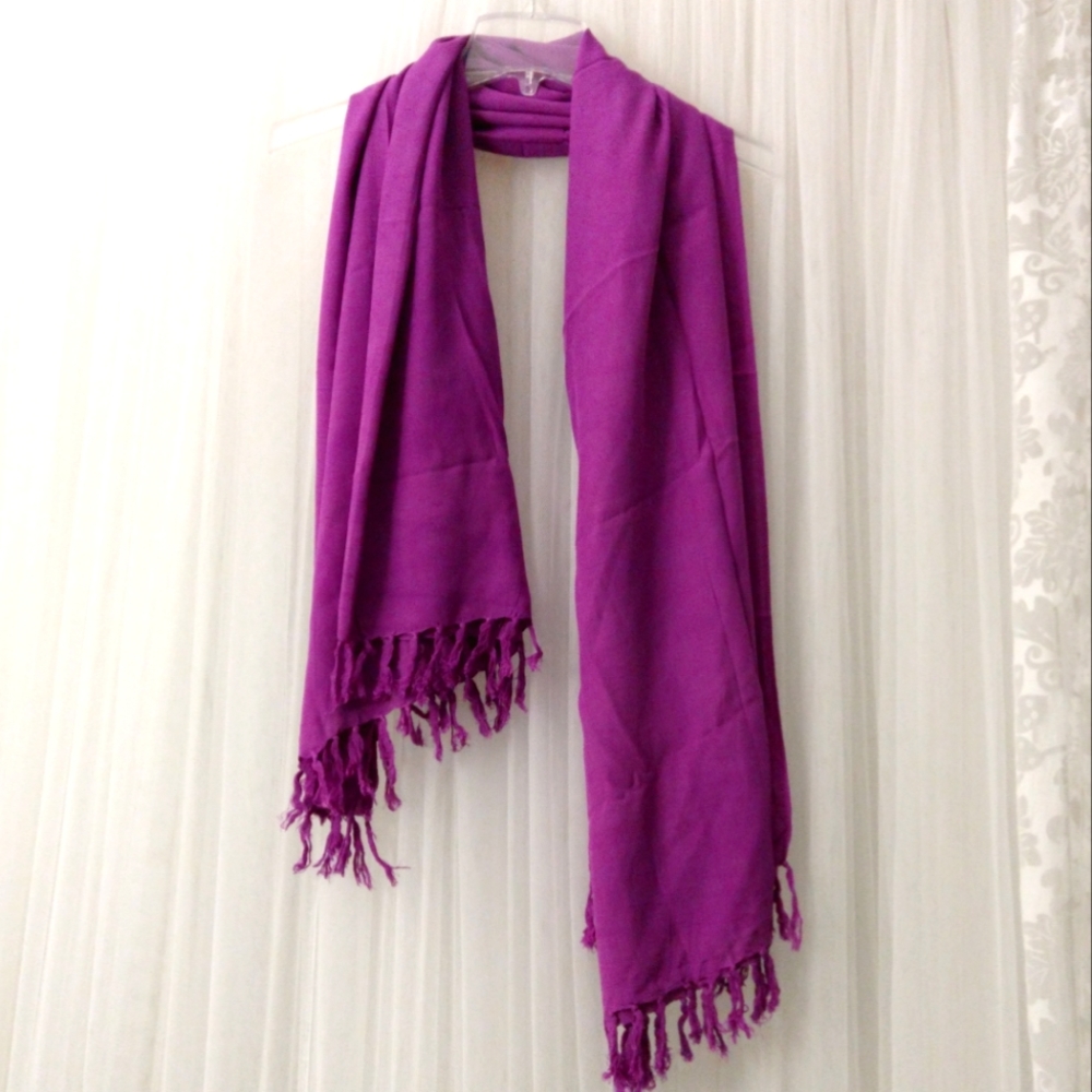 Pareos Del Caribe Purple Rayon Shawl